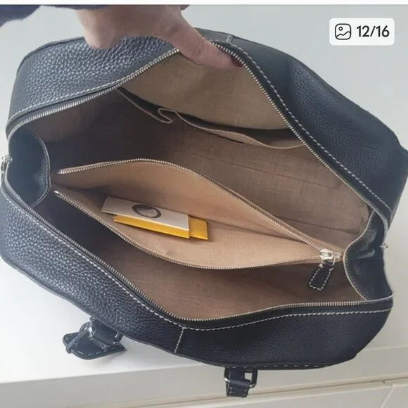 FENDI Selleria Black Leather Tote Bag - Picture 11 of 14